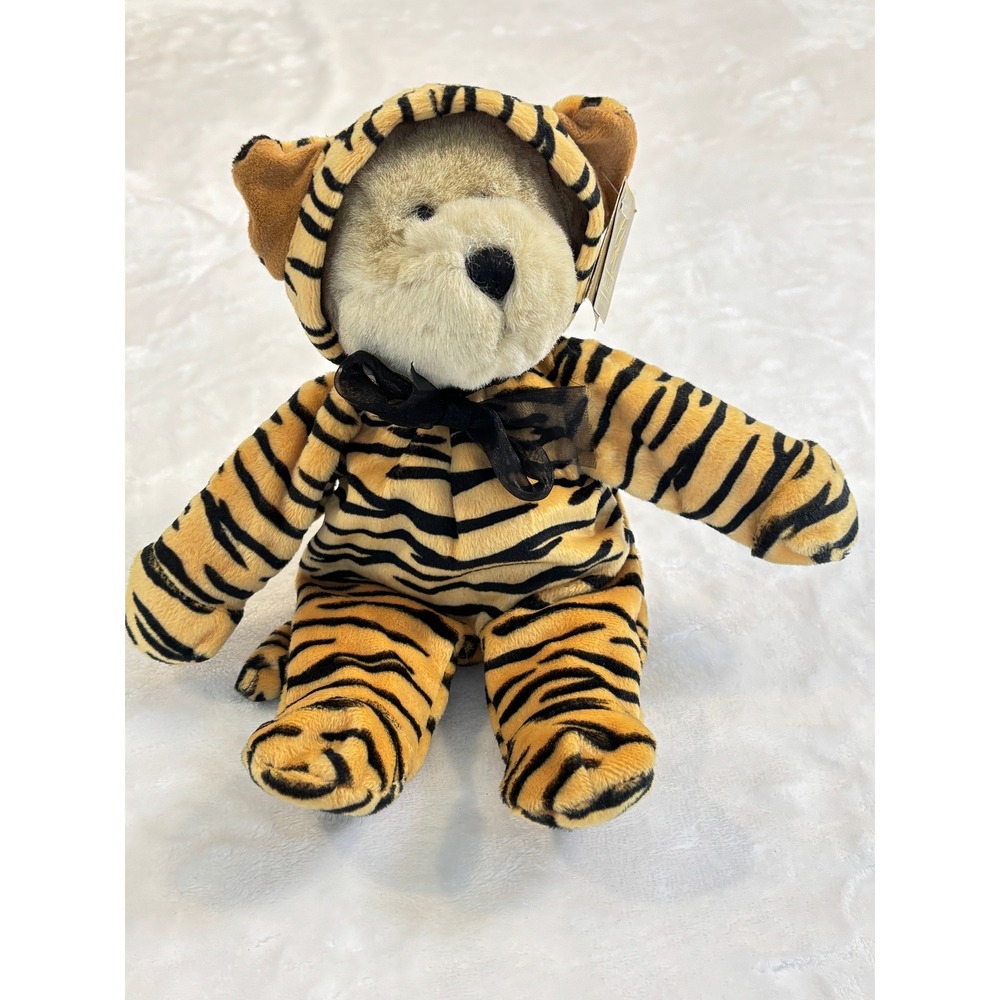 Boyds‎ Bears T.R. Rawr Teddy Bear Tiger Costume Plush 904351 Hooded Striped 12"